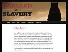 Tablet Screenshot of harvardandslavery.com